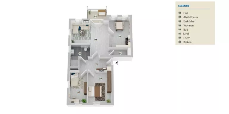 Immobilienangebot - Wenden - Alle - Wohnquartier "Obstwiese": Neubau-Wohnung für Familien!