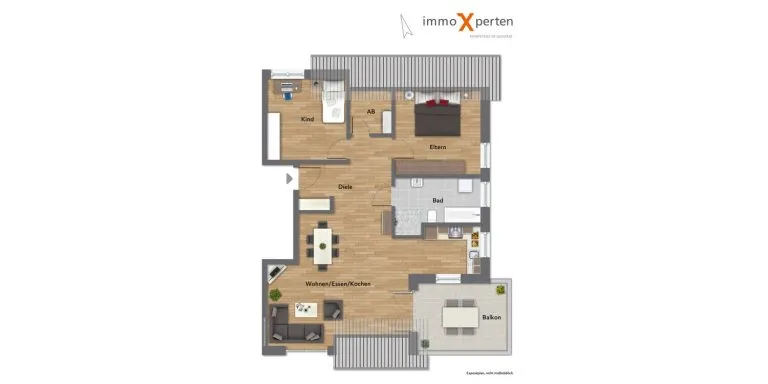 Immobilienangebot - Attendorn - Alle - Wohnanlage "Weberstraße": Neubau Dachgeschosswohnung für die kleine Familie